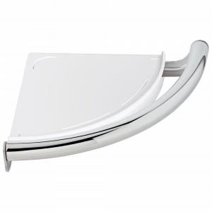 Современная угловая полка с вспомогательной планкой