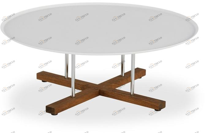 B&T Design Низкий круглый лакированный журнальный столик sun-id-1385464