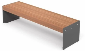 City Design Скамья из стали и дерева без спинки Lena Lena pw