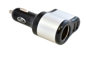 15930645 Разветвитель прикуривателя c выходом 2 USB 2100мА,12/24V AV-4303 AUTOVIRAZH