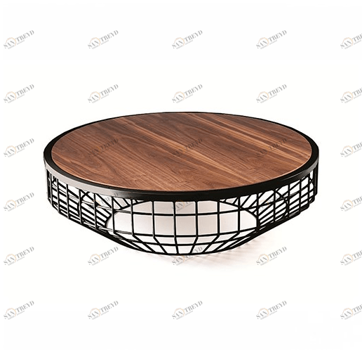 Mambo Unlimited Ideas Низкий круглый металлический журнальный столик Air sun-id-1355697