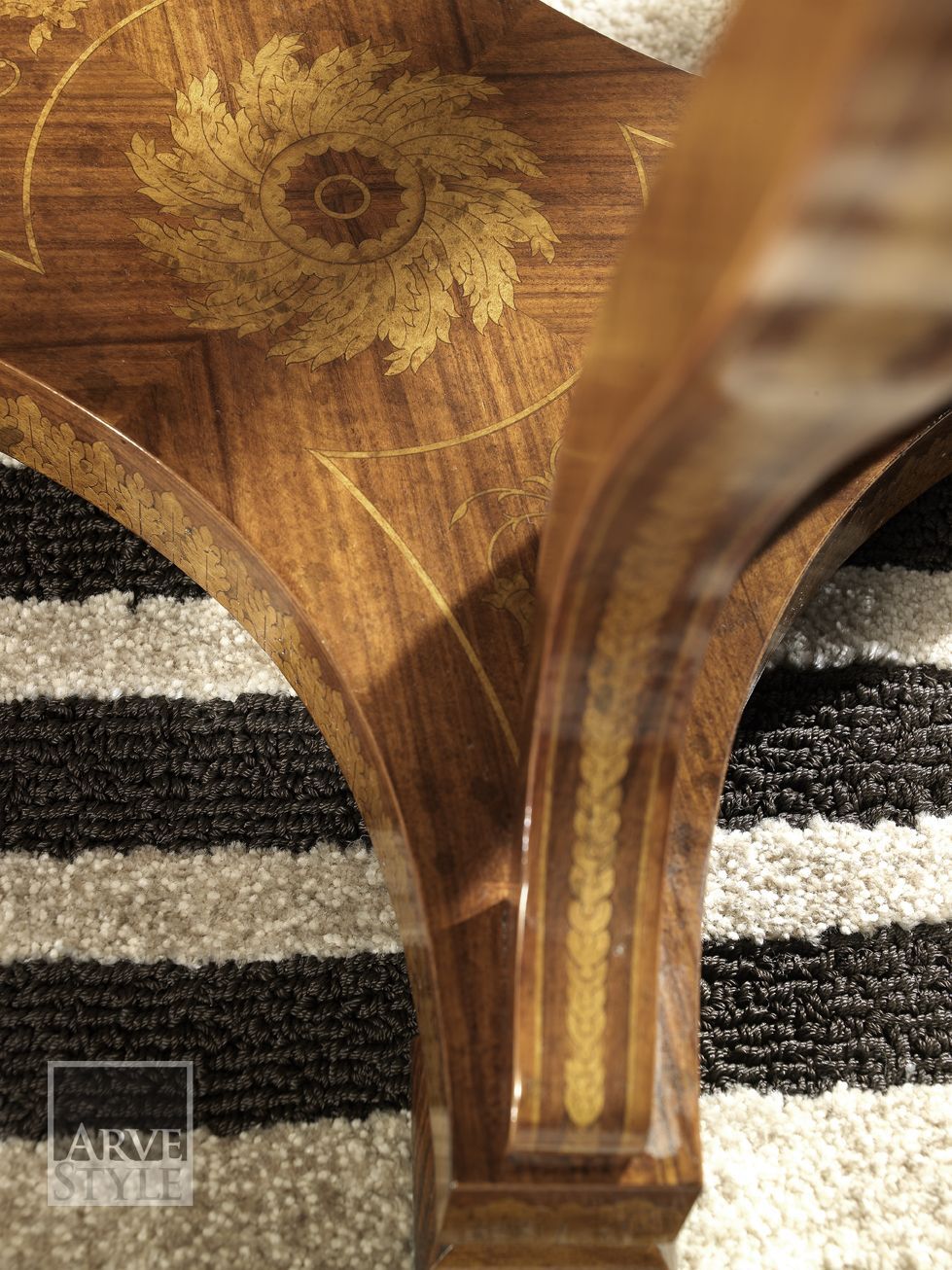 Высокий деревянный овальный журнальный столик для гостиной Arvestyle Orpheo Beetles ARCH-00066292 - Вид №7