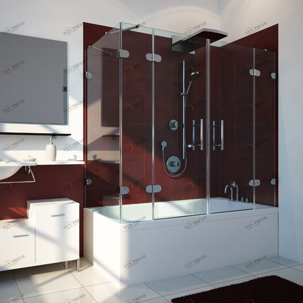 90100X140150GV005 Душевое ограждения на борт вынны GUTEWETTER Германия LUX