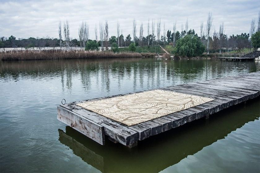 NOW Carpets Прямоугольный коврик из бамбука ручной работы из шелка Landscape sun-id-1422107 - Вид №4