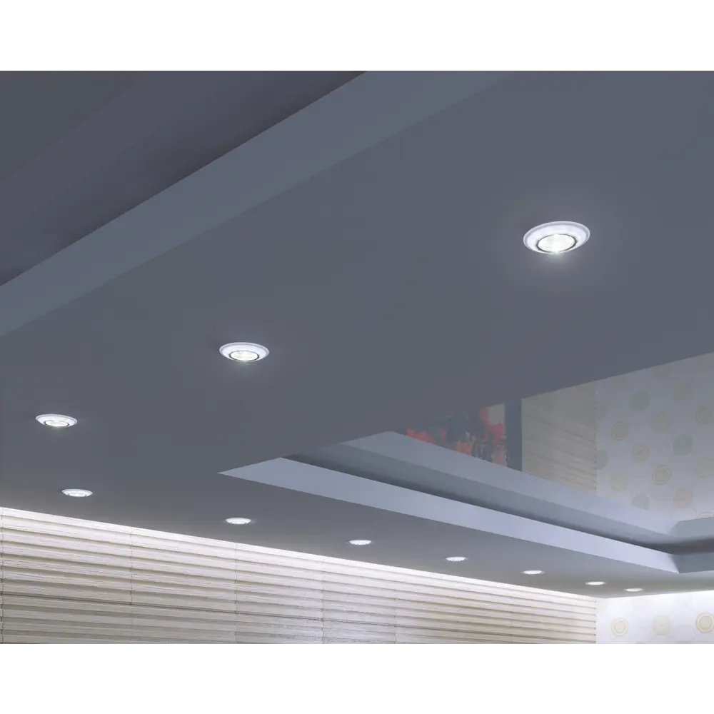 Светильник точечный встраиваемый Milano 51101 с LED-подсветкой под отверстие 60 мм, 2 м², цвет белый 82411459 STLM-2049697 ITALMAC  - Вид №6
