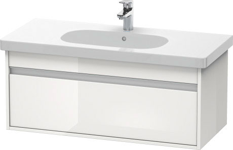 KT666800909 Ketho Тумбочка подвесная Светло-голубой матовый декор Duravit - Вид №2