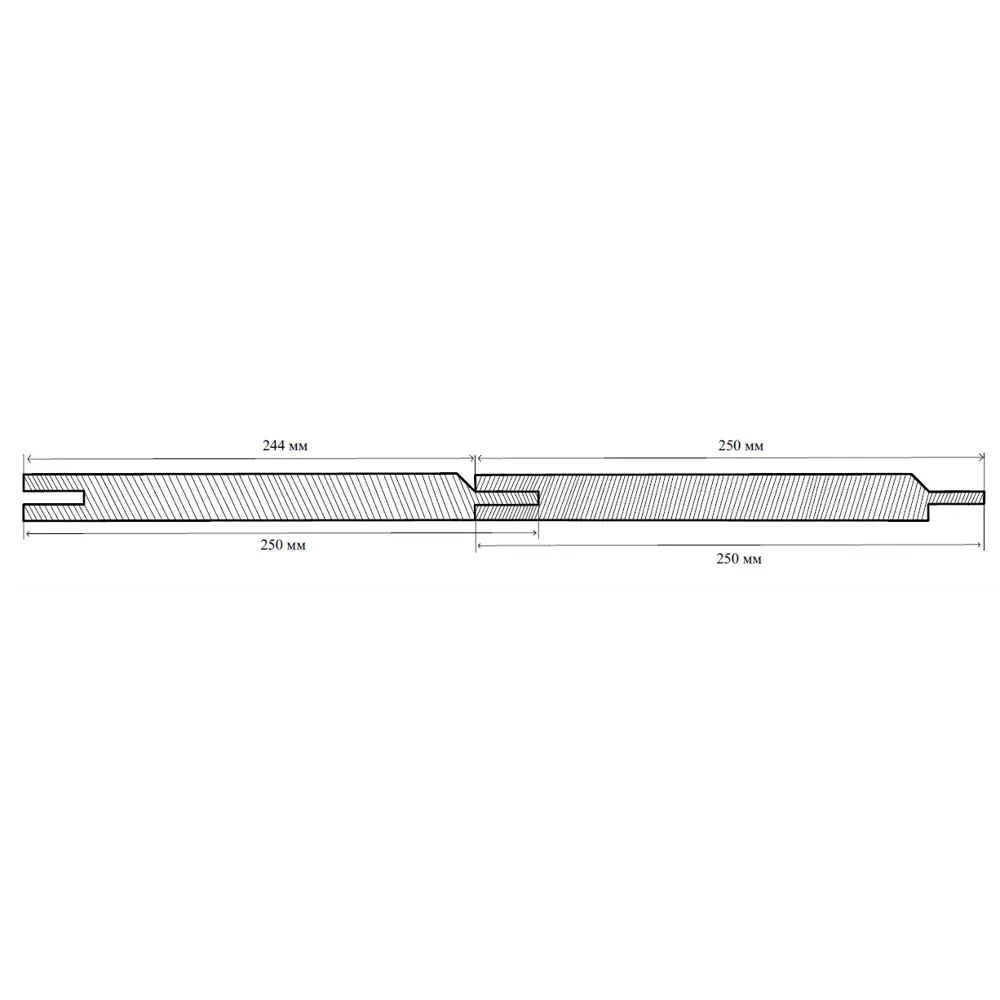Панель МДФ 2600х250х6 мм Дуб Бельмонт 0.65 м² DEKOR PANEL STLM-2003271 - Вид №4