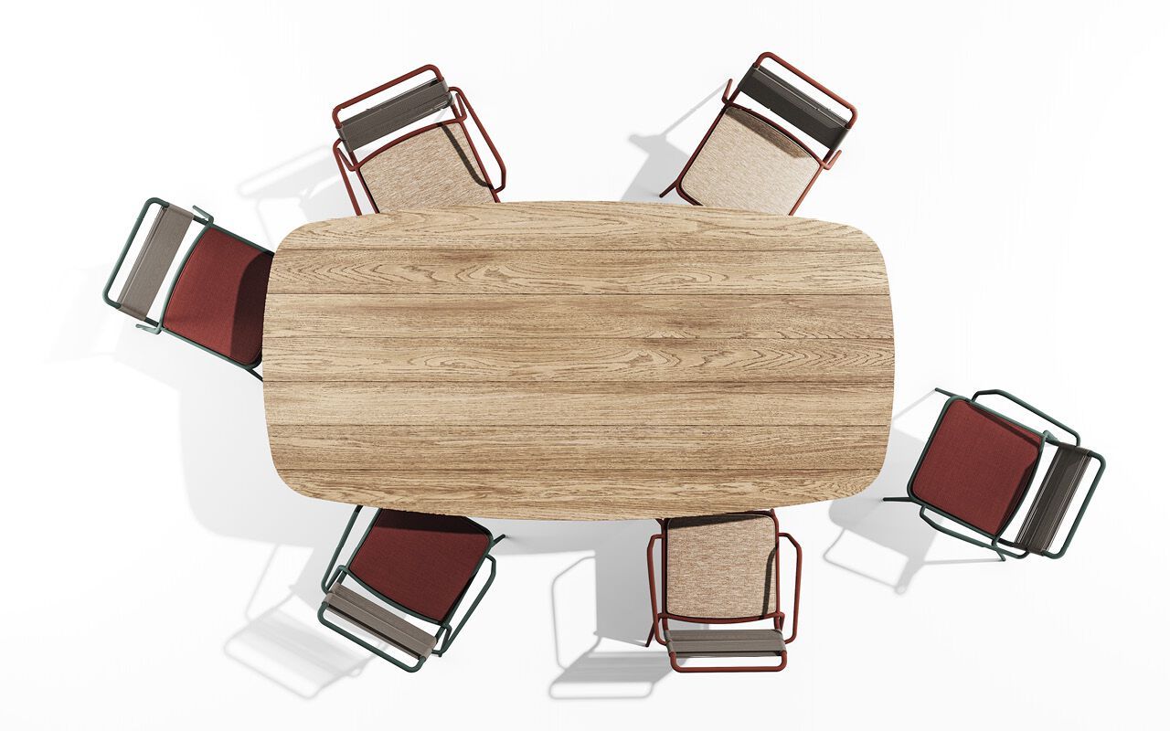 Штабелируемый стальной стул с порошковым покрытием с мягким сиденьем BABEL D Kissi ARCH-00096172 - Вид №4