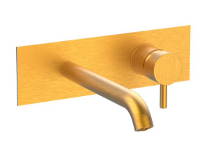 Настенный однорычажный смеситель для раковины с ограничителем расхода