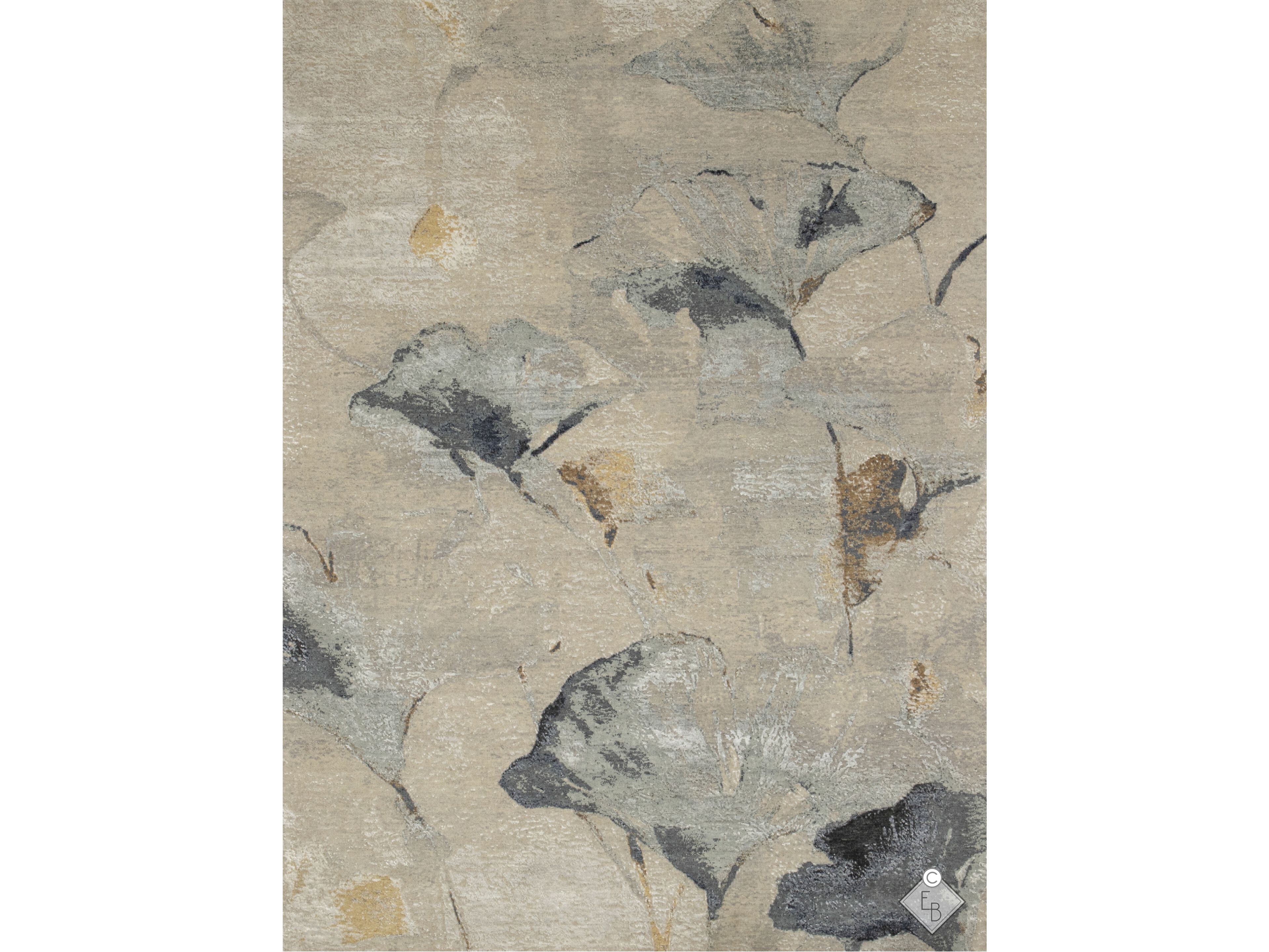 Прямоугольный ковер из шелка и шерсти Edition Bougainville Inspiration ARCH-00048650