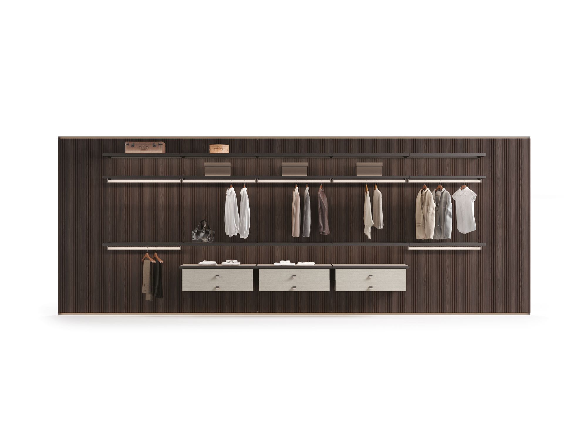 Изготовленные на заказ деревянные панели с интегрированным освещением MisuraEmme PALO ALTO WALL ARCH-00099366