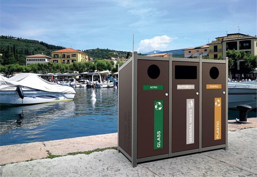 Lazzari Урна из оцинкованного листа для улицы sun-id-1381329 - Вид №1