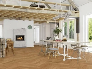 BOEN 3-х слойный дубовый паркет Spina di pesce click E*g82k*d