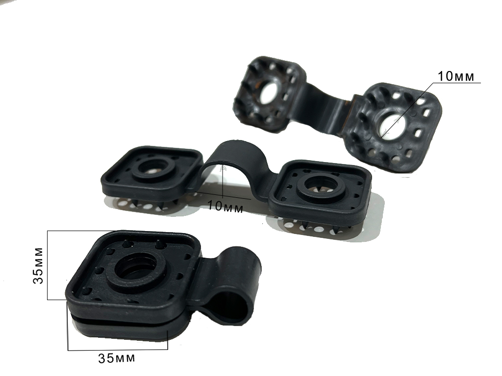 Клипса крепежная для сетки, пленки, агроткани, 40 шт ГеоПластБорд GPBST-182