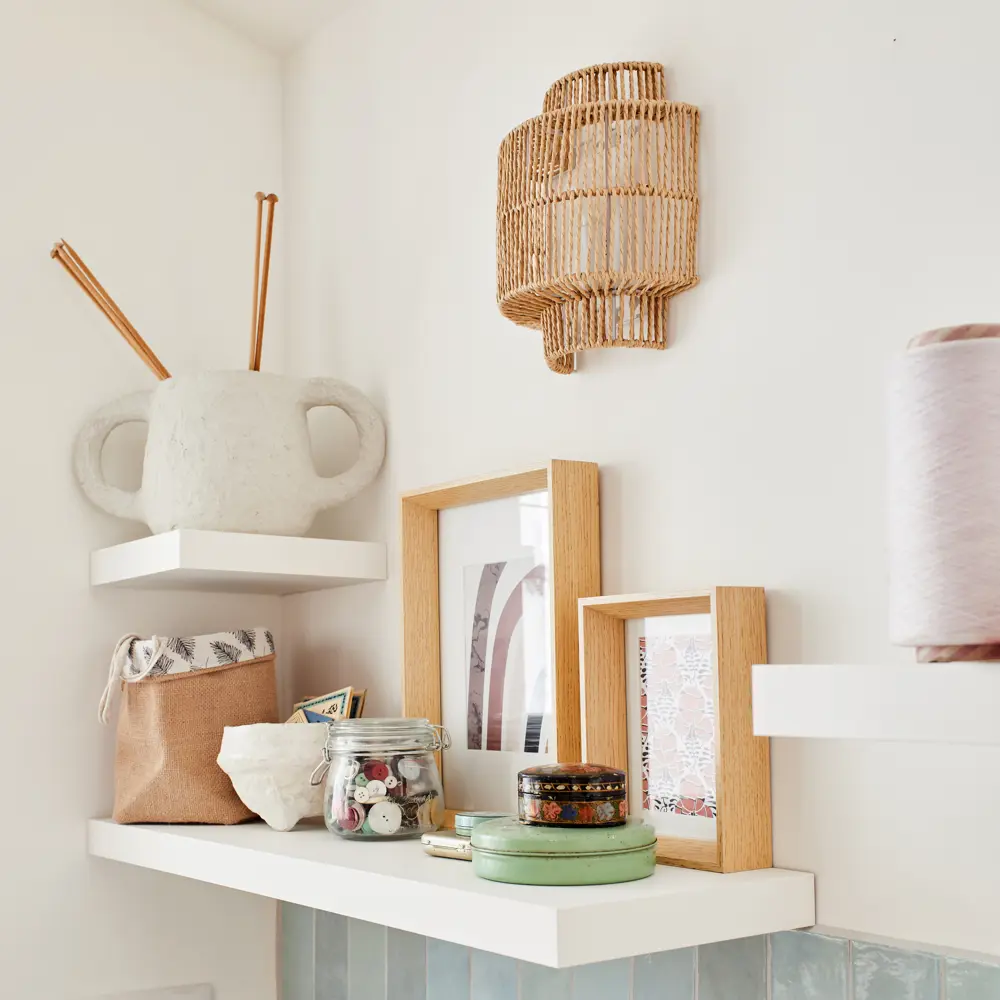 Полка настенная Spaceo White 80x23.5 см МДФ цвет белый STLM-2164451