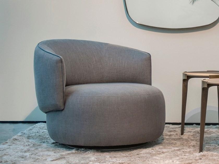 Piet Boon Поворотное тканевое кресло с подлокотниками Jane sun-id-1355480 - Вид №1