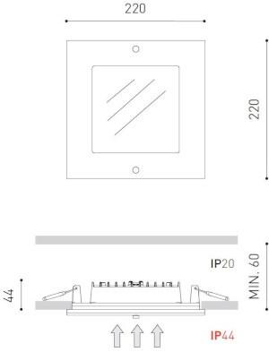 Arkoslight Прожектор из светодиодного стекла Quad sun-id-1469418 - Вид №4