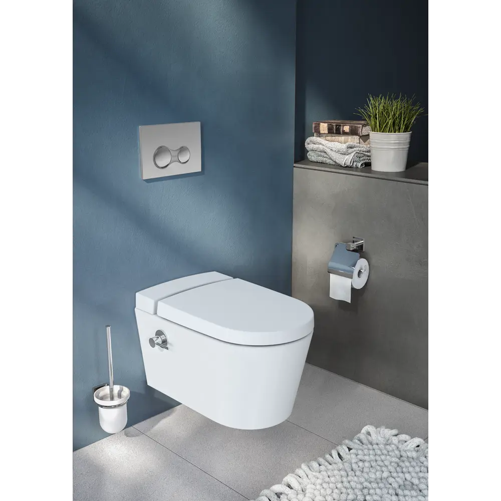 Унитаз подвесной безободковый VitrA Nest с биде горизонтальный выпуск 82634382 STLM-2075198 - Вид №13