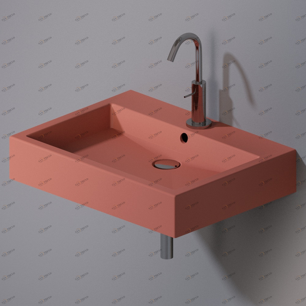 L267142 Подвесная раковина настенная прямоугольная A. e T. Italia Tank AeT ITALIA