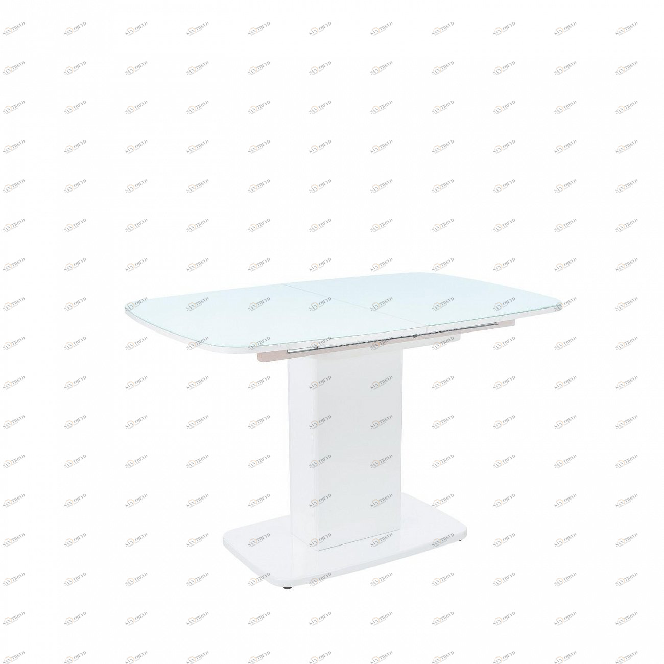 Обеденный стол раздвижной белый Leset "Денвер 1Р" IMPEX  00-3967198 Белый 