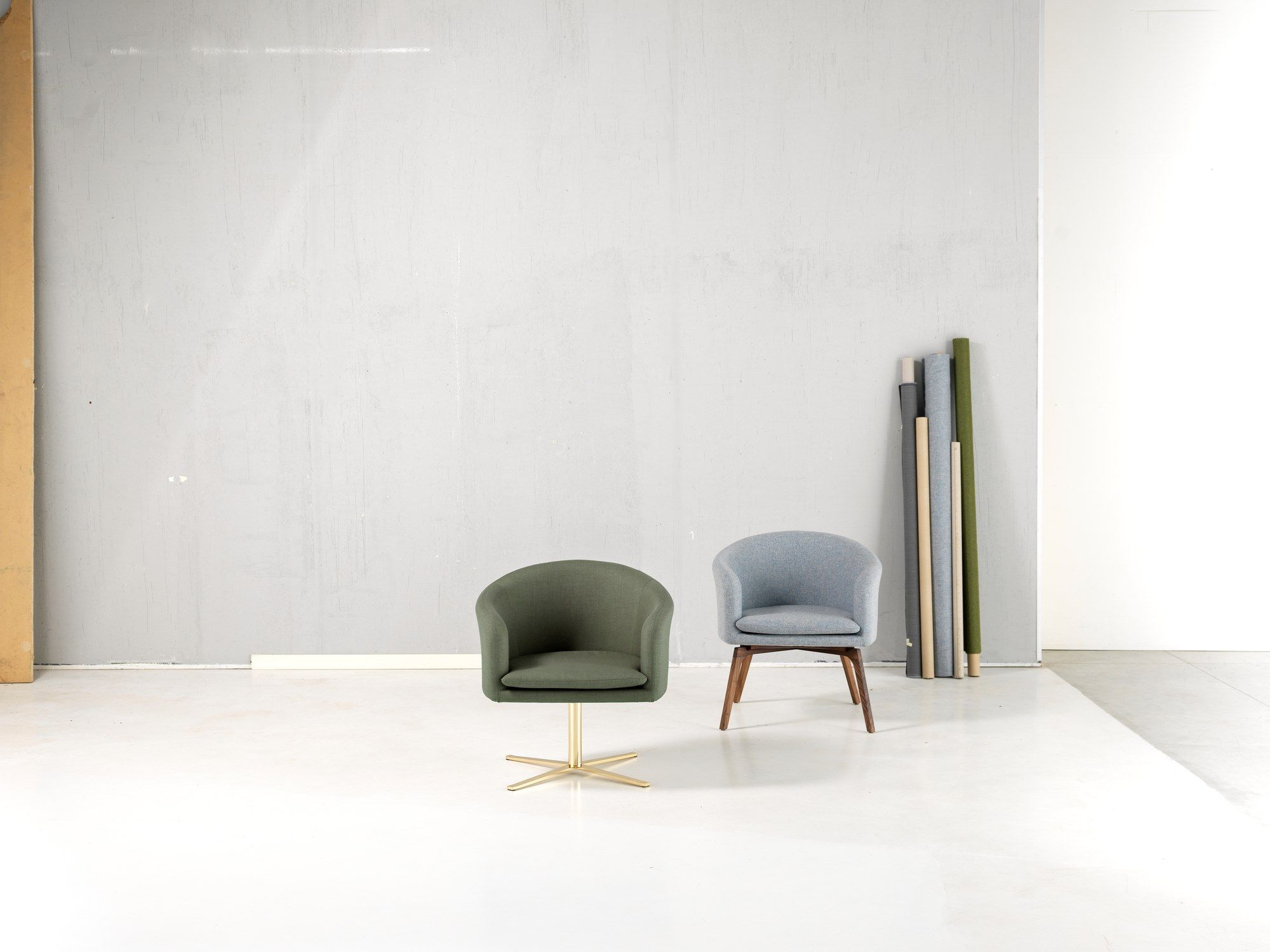 Тканевое кресло с деревянными ножками SITIA DAPHNE ARCH-00060310 - Вид №2