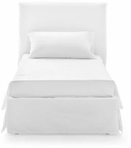 Gervasoni Кровать односпальная со съемным покрытием с высоким изголовьем Ghost