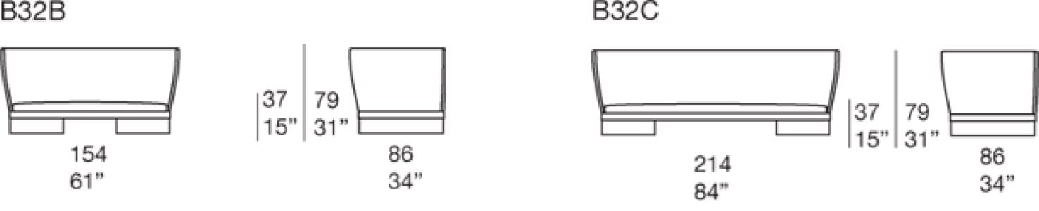 3-местный диван из полиэфирного волокна Paola Lenti Ami ARCH-00108720 - Вид №3