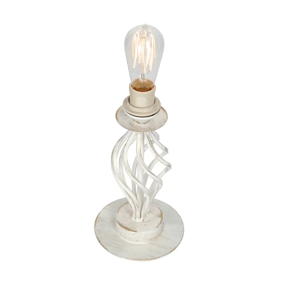 14940327 Основание настольной лампы Vitaluce Мелодия 1 лампа 3м² Е27 цвет бело-бежевый матовый с золотом STLM-0005159  - Вид №1