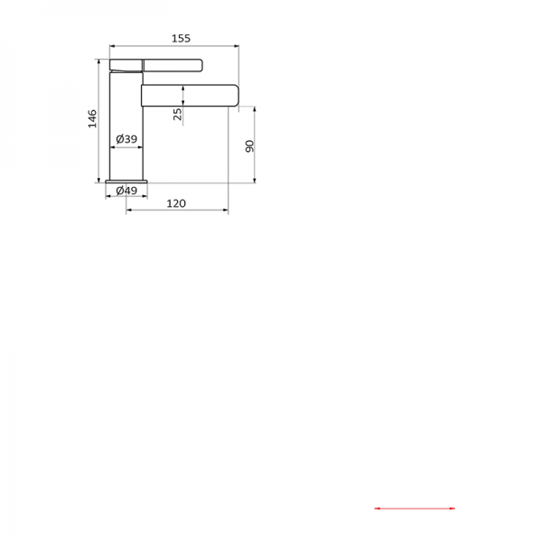 Смеситель для раковины AXIS GRB MIXERS 74512740 - Вид №1