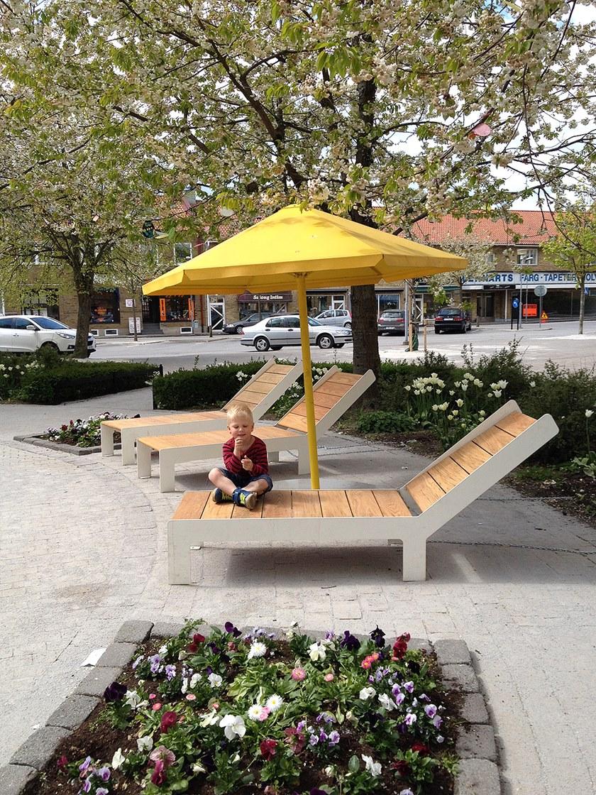 Nola Industrier Садовая кушетка из стали и дерева Low/high U11-58 - Вид №4