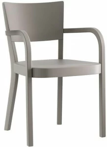 horgenglarus Стул из массива дерева с подлокотниками  1-790a