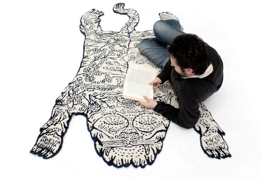 Moustache Ковер ручной работы из шерсти sun-id-1370148 - Вид №1