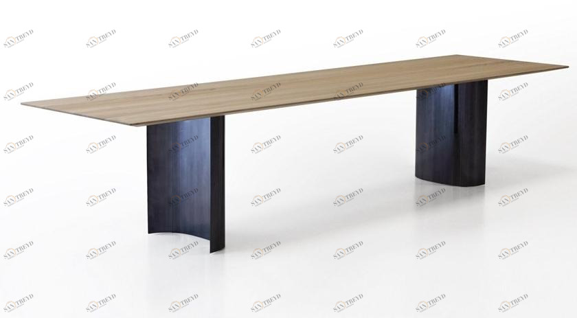 Porro Прямоугольный стол из каштана sun-id-1429946