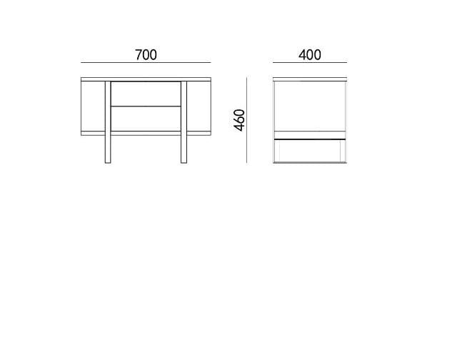 Деревянная тумбочка с ящиками HC28 maison Plegat ARCH-00080449 - Вид №1