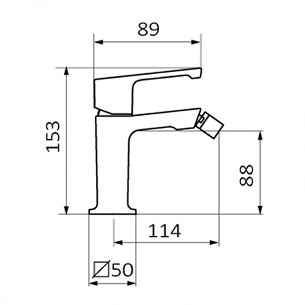 Смеситель для биде JOLIE GRB MIXERS 82712822 - Вид №1