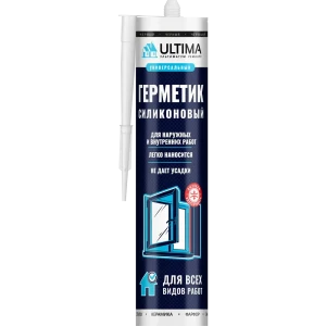 Герметик силиконовый Ultima универсальный цвет черный 280 мл