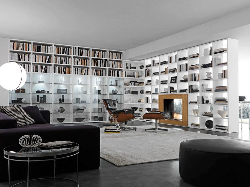 Presotto Модульный книжный шкаф с открытой стенкой Pari&dispari fuoco sun-id-1440967 - Вид №2