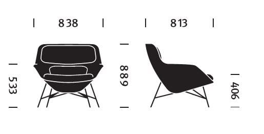 Тканевое кресло Herman Miller Striad ARCH-00133495 - Вид №2