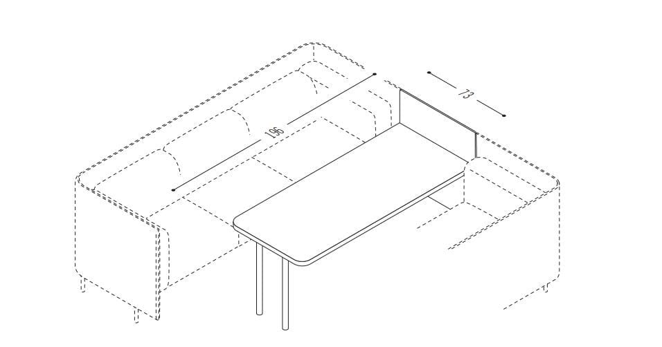 Акустический офис остров для встречи COR Floater ARCH-00124744 - Вид №3