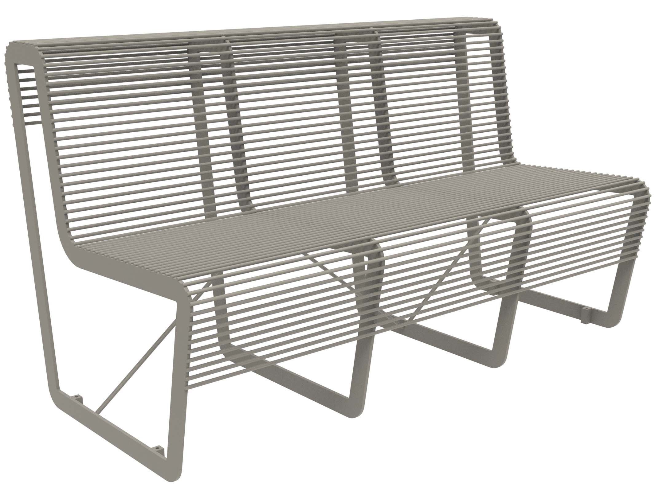 Оцинкованная стальная скамья со спинкой Lazzari Light ARCH-00099033 - Вид №14