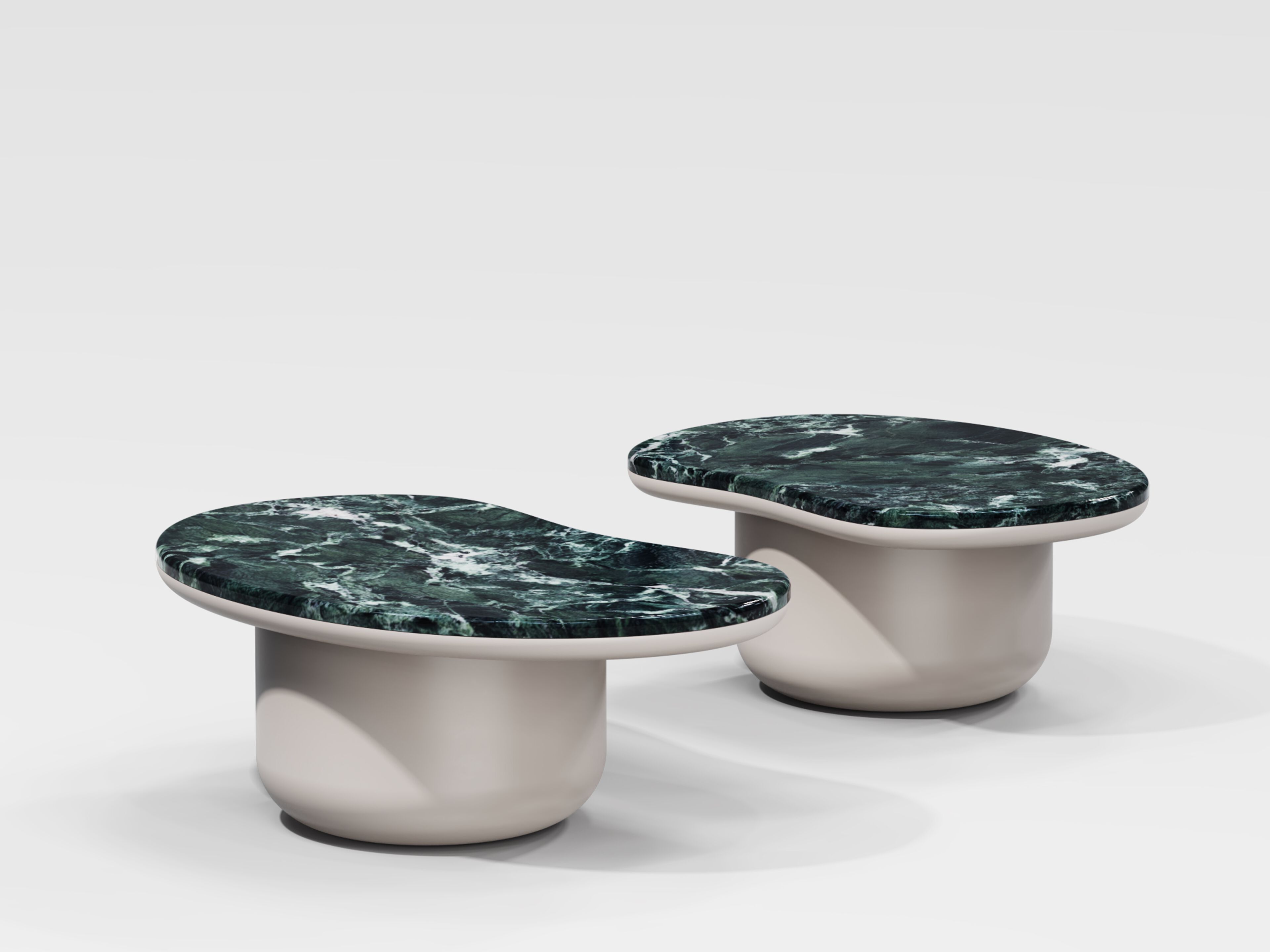 Низкий мраморный журнальный столик Secolo озера ARCH-00140027 - Вид №4