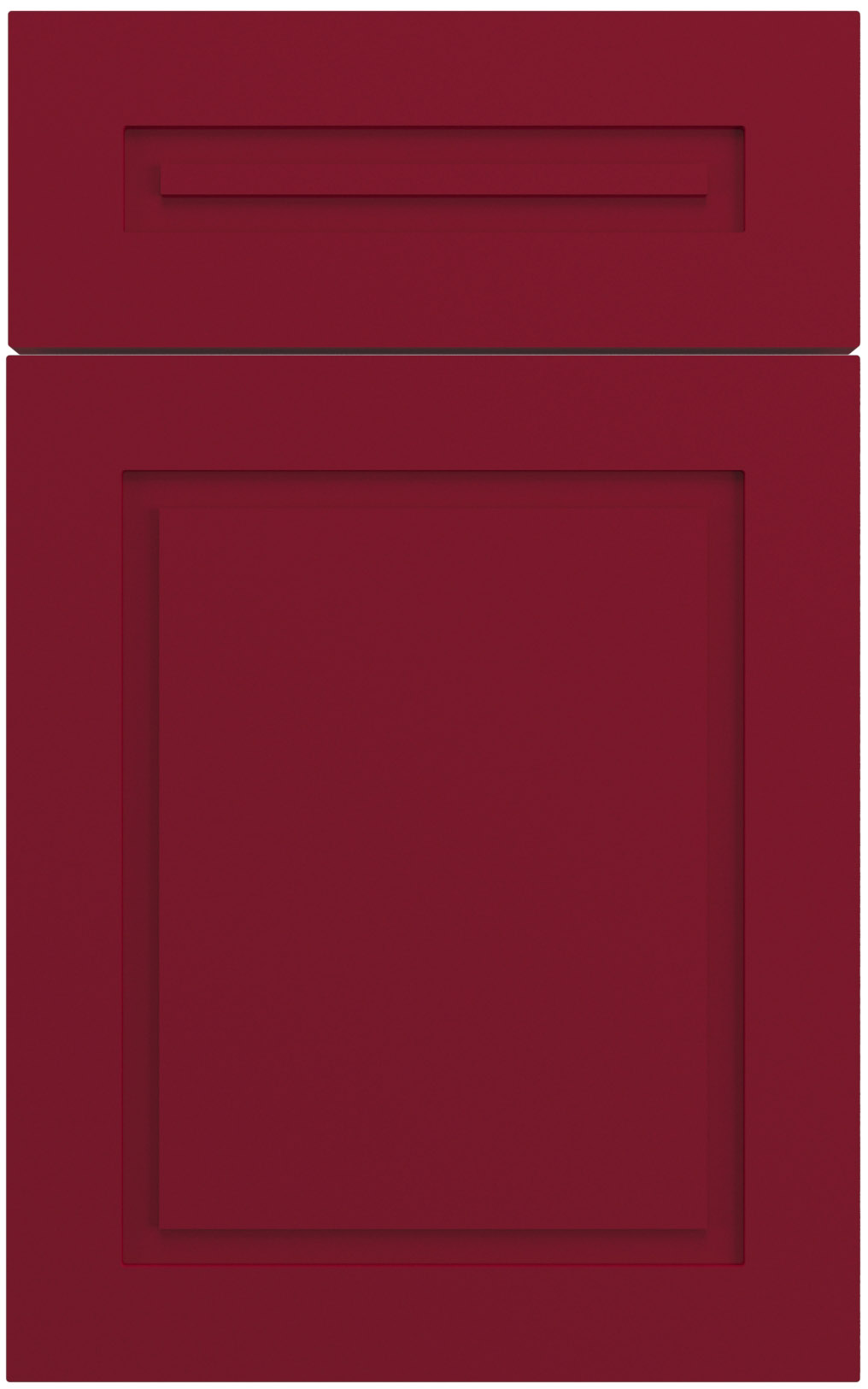Фасады для кухни Модерн Фрезеровка «Ла Дефанс» Вишневый глянец №182 SIDAK SIST3691-9856