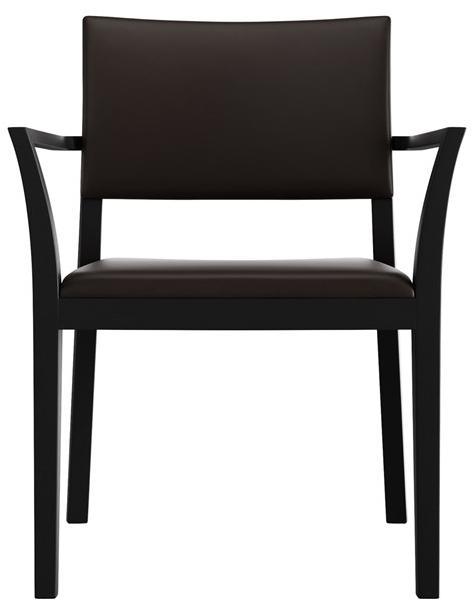 horgenglarus Штабелируемый стул из массива дерева с подлокотниками  6-693a  - Вид №2