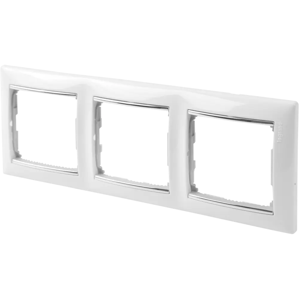 Рамка Legrand Valena Classic на 3 поста - белый с серебристым штрихом 82365939 STLM-0025549 - Вид №1