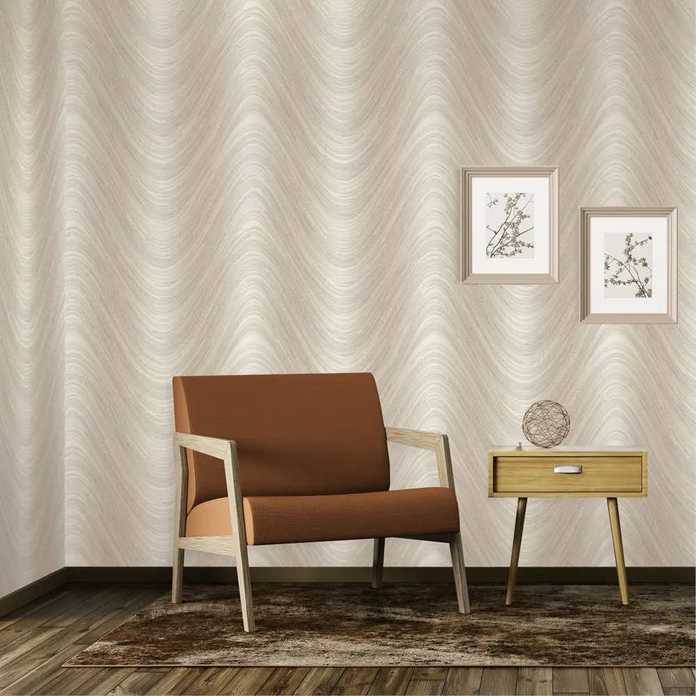 Обои флизелиновые Euro Decor Hypnose коричневые 1.06 м 7029-01 STLM-2068600 - Вид №3