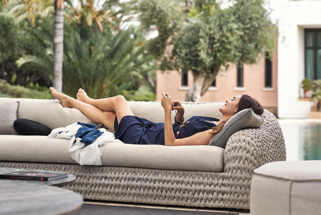 MNST555 3-х мест. веревка 45мм антрацит Manutti Kobo - Вид №2