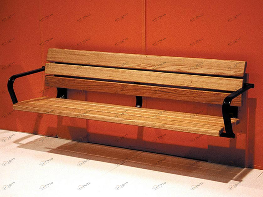 Nola Industrier Настенная деревянная скамья с подлокотниками Kalmarsund sun-id-1482520