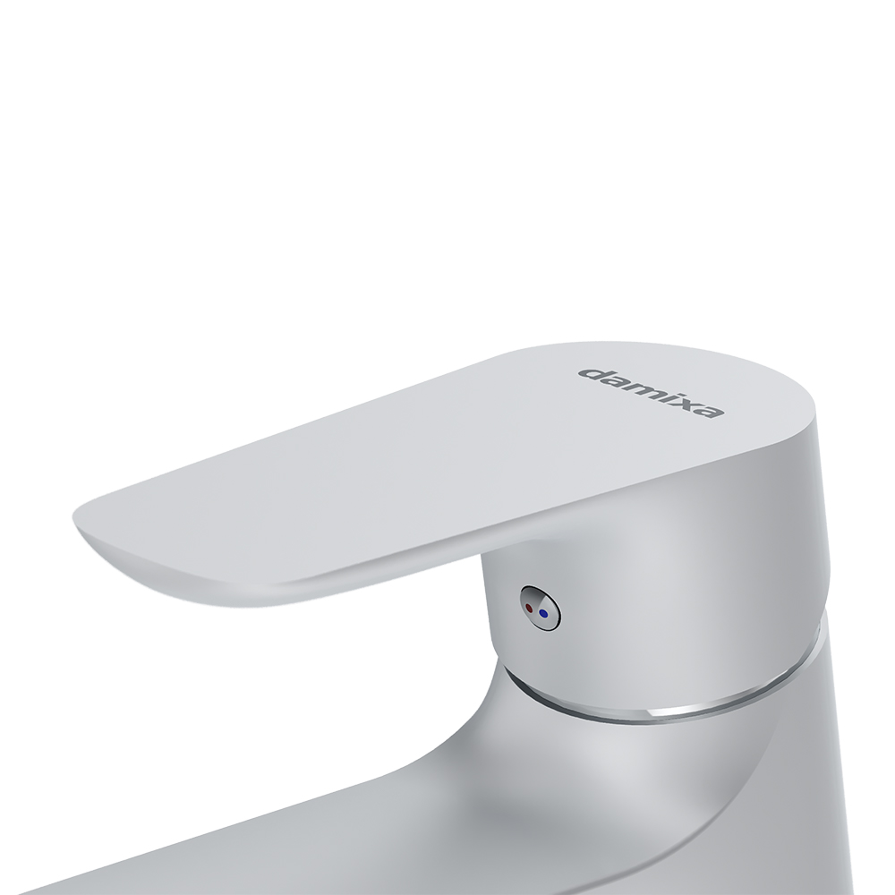 770210200 смеситель для умывальника белый Damixa Origin Bit  - Вид №5