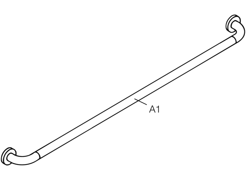 805.36.1S Поручень специальной длины HEWI Serie 805 Classic  - Вид №6