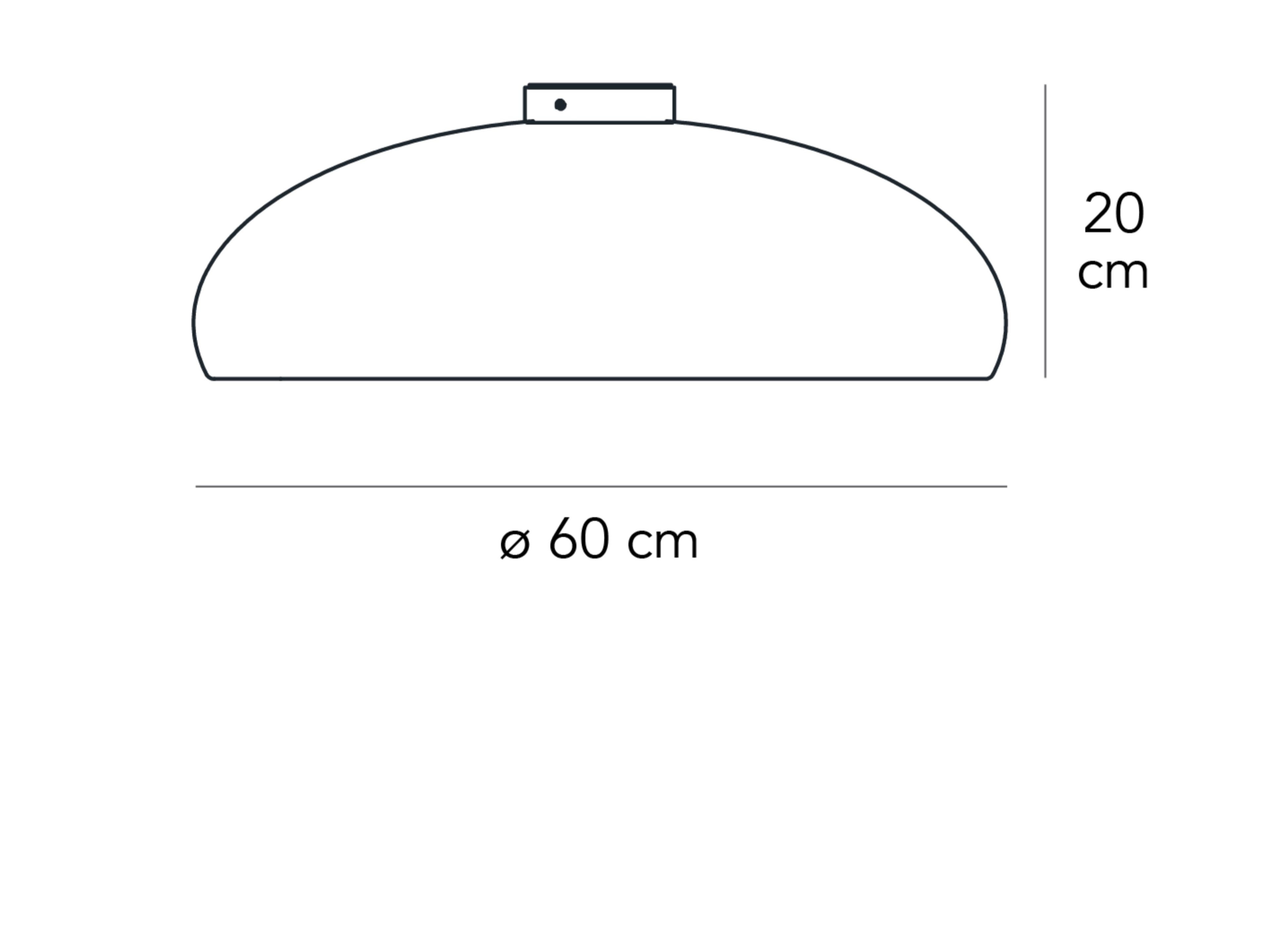 Окрашенный металлический потолочный светильник FontanaArte Pangen ARCH-00078203 - Вид №3
